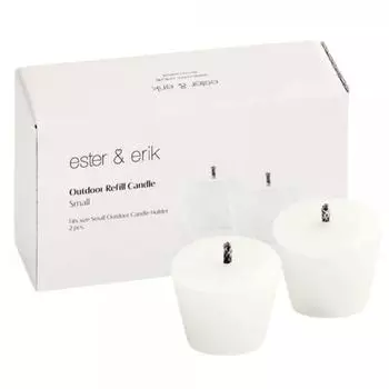 Ester & Erik Nachfüllpackung für Outdoor-Kerzenhalter 2er-Pack Small