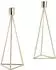 Echtwerk Kerzenhalter Diamant 24,5cm, gold, 2-tlg.