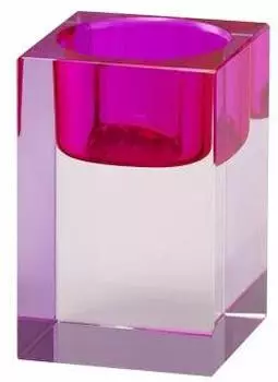 Gift Company Sari Teelichthalter S, Kristallglas, pink/rosa (1127503013)