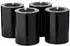 Edzard Cornelius Teelichthalter schwarz, 4er-Set, Ø 6cm, H 8cm (EDZA-77731)