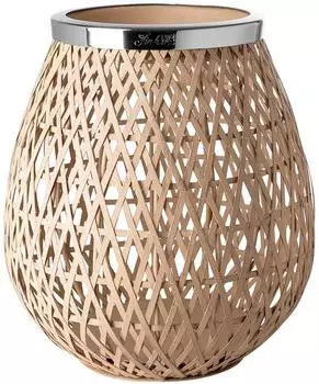 Fink SHONA Windlicht, Eisen, silberfarben, H21cm (146372)