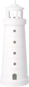 räder Leuchtturm „Meeresrauschen" Porzellan, weiß, H.31,5cm (4045289184269)