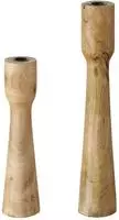 Mm_unverified_brand - Boltze Kerzenstnder Caldeas 2-tlg Set, Kerzenhalter Aus Holz