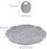 Relaxdays Kerzen-Deko-Set mit Tablett, 4 Teelichthaltern & Sand