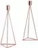 Echtwerk Diamant Kerzenhalter 24,5cm, kupfer, 2-tlg.