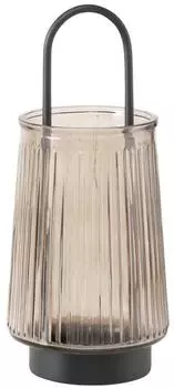 Boltze Iver Kerzenhalter mit Henkel, Glas, 25,5cm (100887)
