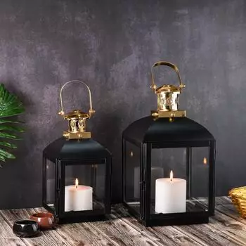 Marrakesch Orient & Mediterran Interior Eilin Gartenlaterne skandinavisches Design, 2er-Set (isd-105-2st)