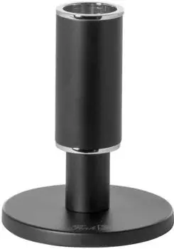 Fink Ritmo Stabkerzenhalter Aluminium, schwarz/silber, 11,7cm