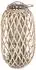ECD Germany Laterne Ried Rattan mit Henkel & Glaseinsatz, 50xØ28cm (8719202648669)