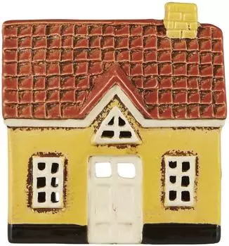 IB Laursen Lichterhaus Teelichthalter gelb (27663-05)