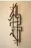 DanDiBo Wandteelichthalter MIX4, Metall, schwarz, 73cm