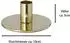 Novaliv Stabkerzenhalter 4er-Set Metall gold 10x5cm (20426-4x)