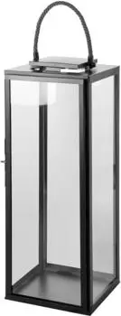 Fink Laterne tragbar 78cm, grau pulverbeschichtet (147056)