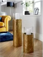 OTTO home Windlicht Bodenwindlicht, aus Metall, mit Glaseinsatz, ideal f&uuml;r