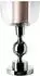 Fink SAMANTA Windlicht Kelchform, Aluminium/Glas, silber, 48x26cm