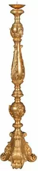 Biscottini International Kerzenständer Holz, Antikgold, 120cm (L7399-O)