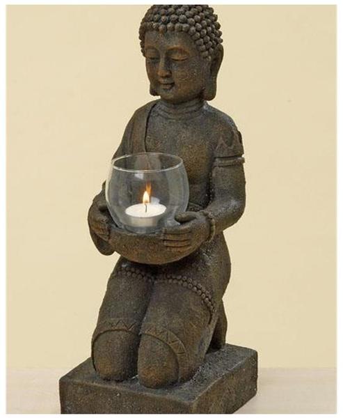 Boltze Buddha mit Windlicht (44 cm)