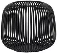 Blomus Laterne Lito, Schwarz, Metall, oval, 17 cm, Dekoration, Windlichter &