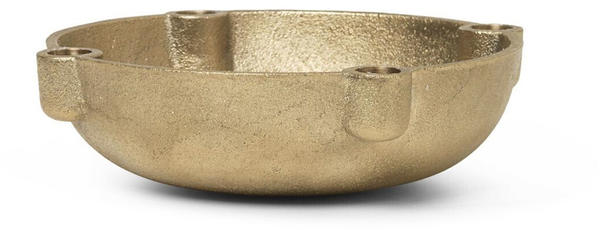 Ferm Living Bowl Candle Holder klein Ø14,6cm gold (1104263162)