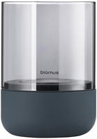 Blomus Windlicht ''Calma'' in Grau - (H)14 x &Oslash; 10 cm