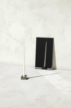 Stoff Nagel Reflect Kerzenständer klein black chrome (85002)