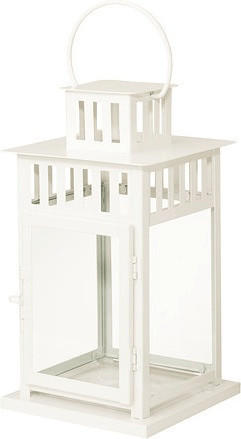 Ikea BORRBY Laterne 28cm weiß/weiß (302.701.42) Test Black Friday Deals