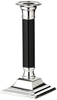 Edzard Kerzenleuchter Lincoln mit schwarzem Schaft 19 cm silber