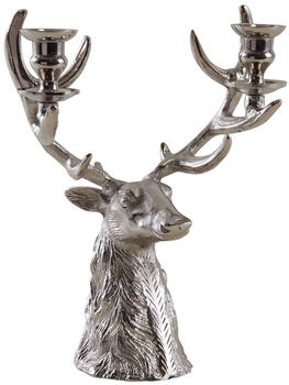 Aubry Gaspard Double Candle Holder Deer