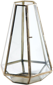 Aubry Gaspard Lantern Glass and Brass