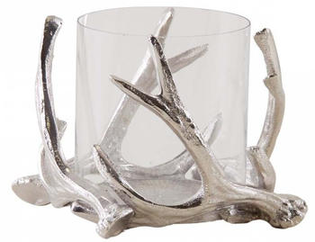 Aubry Gaspard Candle Holder Deer Antlers Aluminum 16 cm