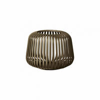 Blomus Laterne Lito, Graubraun, Metall, bauchig, 10 cm, Dekoration, Windlichter...