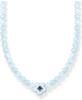 THOMAS SABO Choker »Choker Blume mit blauen Perlen, KE2182-496-1-L42V«