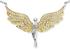 Engelsrufer Necklace Angel Gold with Zirconia (ERN-FLYANGEL-ZI-BIG)
