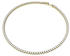 Gold: Swarovski Matrix Tennis-Halskette Rundschliff