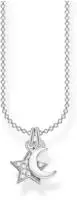 THOMAS SABO Kette mit Anh&auml;nger "Stern & Mond" mit Zirkonia (synth.)