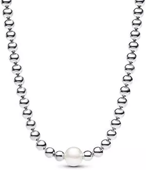 Pandora Behandelte S&uuml;&szlig;wasserzuchtperle & Kugeln Collier-Halskette (393176C01)