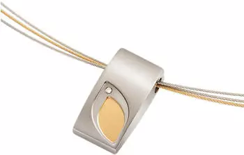 Boccia Damen Anh&auml;nger Titan mit Diamant ca 0,005 Karat