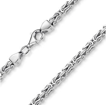 Materia K&ouml;nigskette Herren 3mm diamantiert rhodiniert