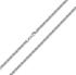 Materia Königskette Herren 3mm diamantiert rhodiniert