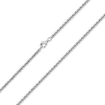 Materia K&ouml;nigskette Damen 2,5 mm rhodiniert diamantiert 55 cm