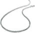 Materia Königskette Damen 2,5 mm rhodiniert diamantiert 55 cm