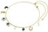 Swarovski Symbolica Halsband Kristallperle Mond Unendlichkeitssymbol Glücksklee Augensymbol und Hufeisen Blau Goldlegierungsschicht (5692164)