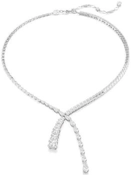 Swarovski Matrix Y-Halskette Verschiedene Schliffe Weiß Rhodiniert (5692533)