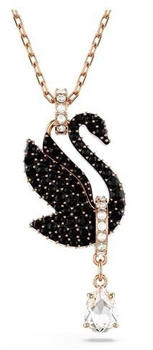 Swarovski Swan Anh&auml;nger Schwan Schwarz Ros&eacute;gold-Legierungsschicht (5678045)