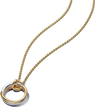 Pandora Bicolour Organic Shape Pendant 45 cm (363882C00-45)