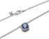 Pandora Sparkling Square Halo Blue 45 cm (393560C01-45)