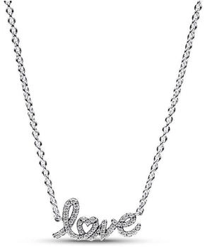 Pandora Sparkling Scripted Love 45 cm (393076C01-45)