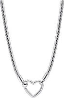 Pandora 393377C00-45 Damen-Collier Silber mit Herz-Verschluss