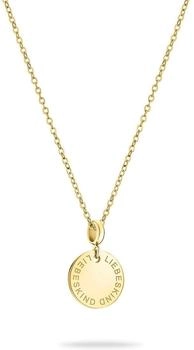 Liebeskind Edelstahl Halskette Gold für Damen (LJ-1226-N-45)