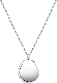 Liebeskind Halskette Edelstahl Silber mit organischem Anh&auml;nger f&uuml;r Damen (LJ-1432-N-50)